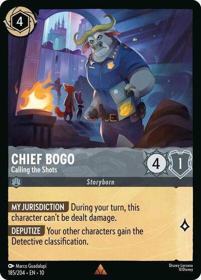 Chief Bogo - Calling the Shots (Whispers in the Well) Near Mint Cold Foil