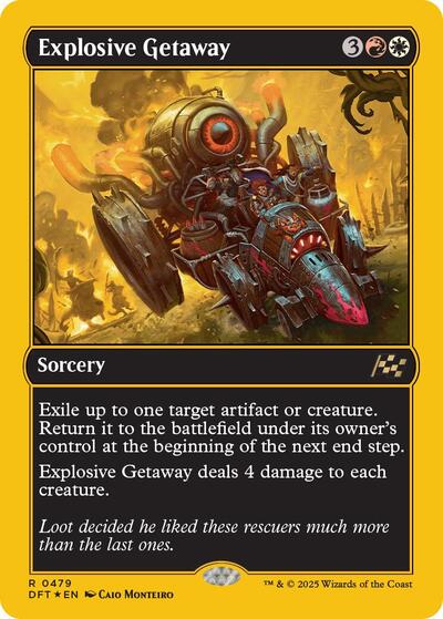 Explosive Getaway (First-Place Foil) (Aetherdrift) Near Mint Foil