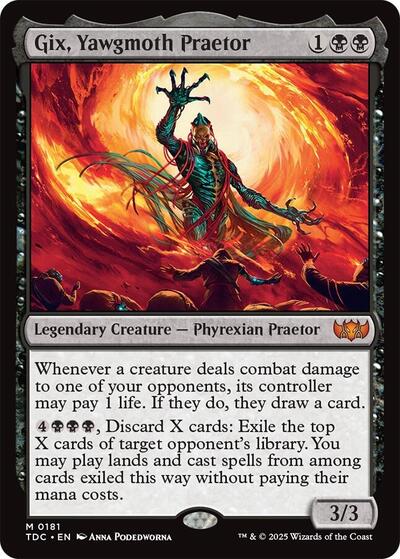 Gix, Yawgmoth Praetor (Commander: Tarkir: Dragonstorm) Near Mint