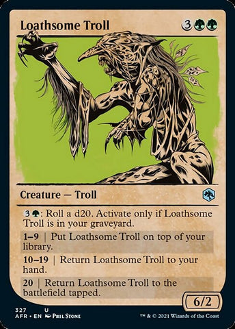 Loathsome Troll (Showcase) (Adventures in the Forgotten Realms) Near Mint