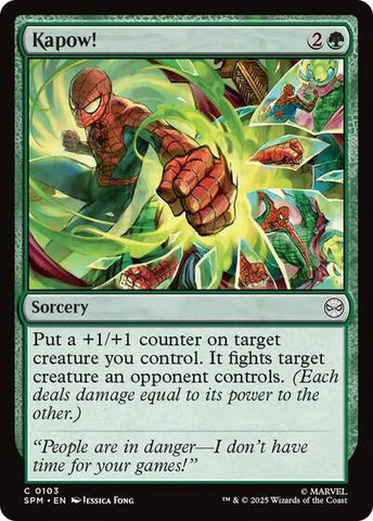 Kapow! (Marvel's Spider-Man) Near Mint Foil