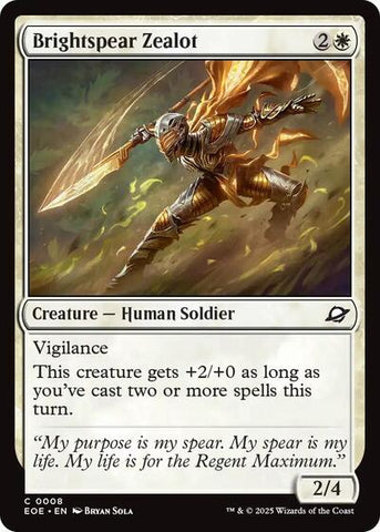 Brightspear Zealot (Edge of Eternities) Near Mint