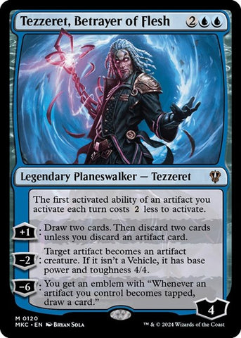Tezzeret, Betrayer of Flesh (Commander: Murders at Karlov Manor) Near Mint