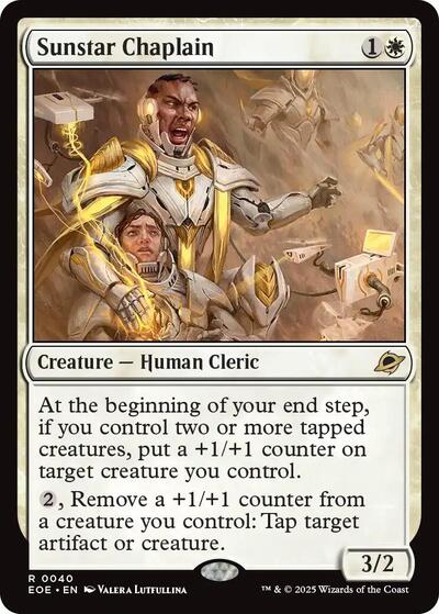 Sunstar Chaplain (Edge of Eternities) Light Play Foil