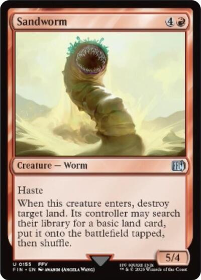 Sandworm (Universes Beyond: FINAL FANTASY) Light Play Foil