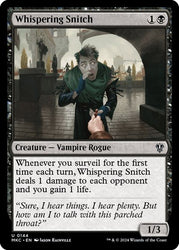 Whispering Snitch (Commander: Murders at Karlov Manor) Near Mint