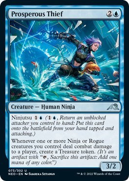 Prosperous Thief (Kamigawa: Neon Dynasty) Near Mint Foil