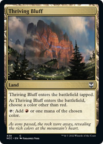 Thriving Bluff (Commander: Streets of New Capenna) Near Mint