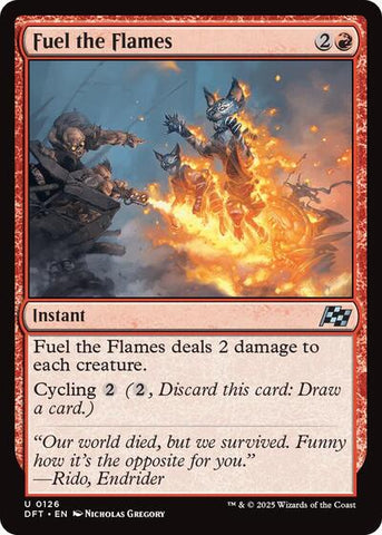 Fuel the Flames (Aetherdrift) Near Mint Foil