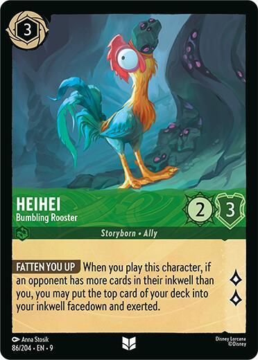 Heihei - Bumbling Rooster (Fabled) Near Mint Cold Foil