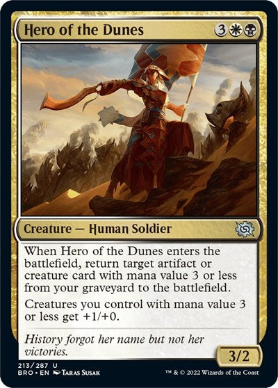 Hero of the Dunes (The Brothers' War) Light Play Foil