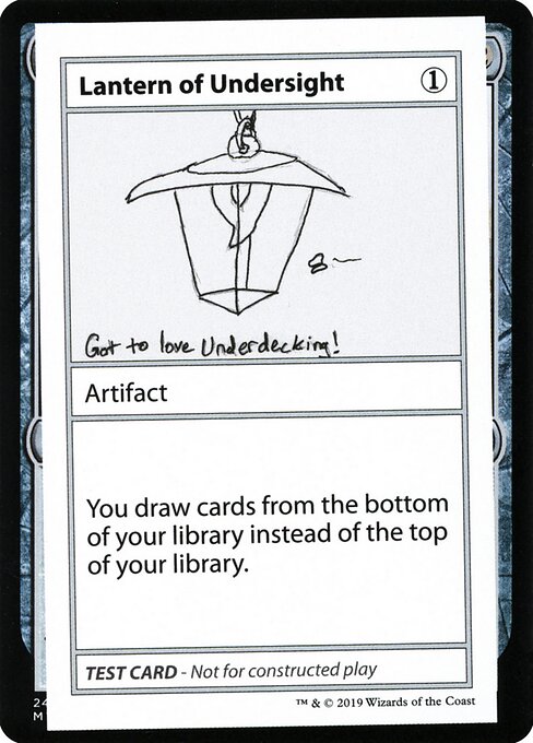 Lantern Of Undersight (No PW Symbol) (Mystery Booster Test Print 2021) Near Mint