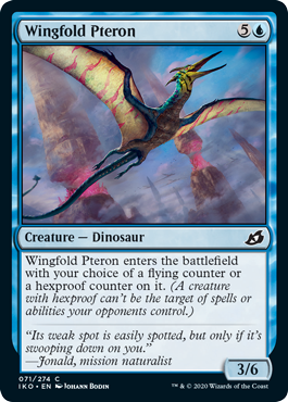 Wingfold Pteron (Ikoria: Lair of Behemoths) Near Mint Foil