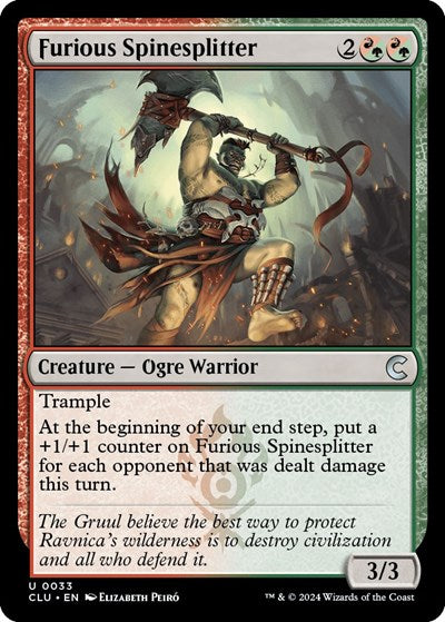 Furious Spinesplitter (Ravnica: Clue Edition) Near Mint