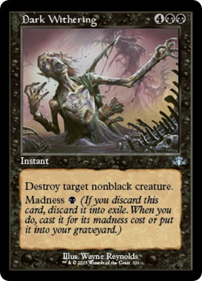 Dark Withering (Retro Frame) (Dominaria Remastered) Near Mint