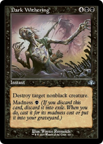 Dark Withering (Retro Frame) (Dominaria Remastered) Near Mint