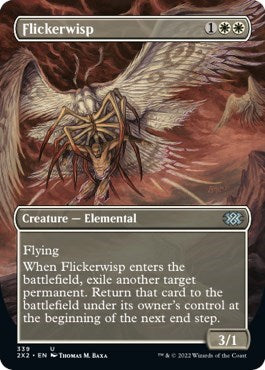 Flickerwisp (Borderless) (Double Masters 2022) Light Play Foil