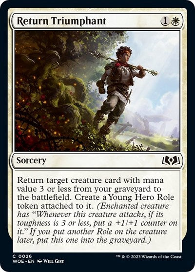 Return Triumphant (Wilds of Eldraine) Near Mint Foil