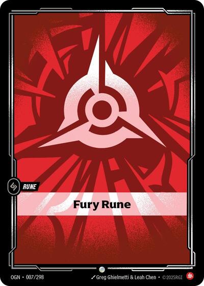 Fury Rune (Origins) Near Mint