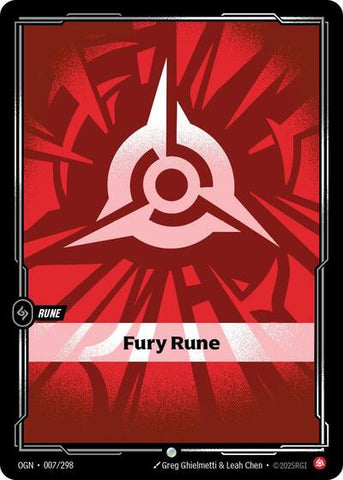 Fury Rune (Origins) Near Mint