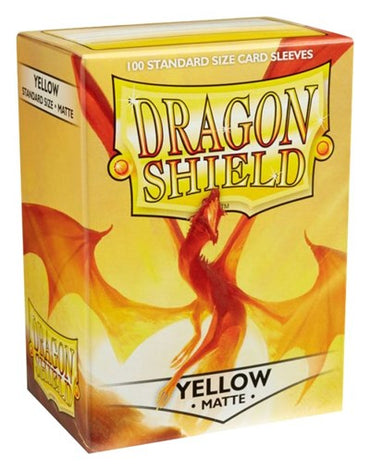 Dragon Shield Matte Sleeves Yellow (100-Pack) (Dragon Shield) New