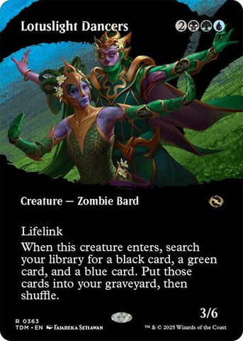 Lotuslight Dancers (Borderless) (Tarkir: Dragonstorm) Near Mint Foil