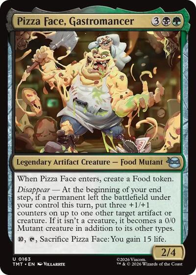 Pizza Face, Gastromancer (Teenage Mutant Ninja Turtles) Near Mint