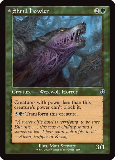Shrill Howler (Retro Frame) (Innistrad Remastered) Light Play Foil