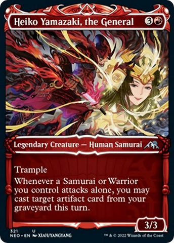 Heiko Yamazaki, the General (Showcase) (Kamigawa: Neon Dynasty) Near Mint