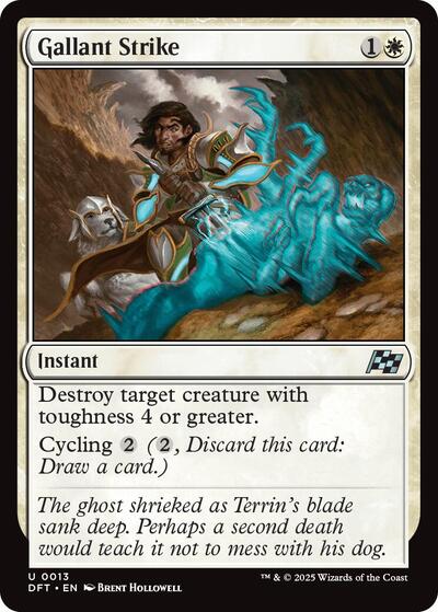 Gallant Strike (Aetherdrift) Near Mint Foil