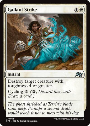 Gallant Strike (Aetherdrift) Near Mint Foil