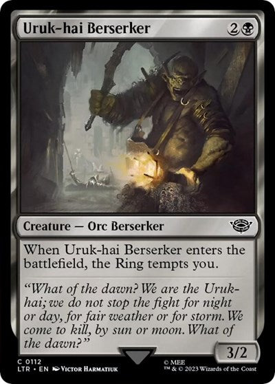 Uruk-hai Berserker (Universes Beyond: The Lord of the Rings: Tales of Middle-earth) Near Mint Foil