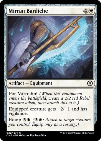 Mirran Bardiche (Phyrexia: All Will Be One) Near Mint Foil
