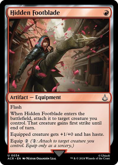 Hidden Footblade (Universes Beyond: Assassin's Creed) Near Mint Foil