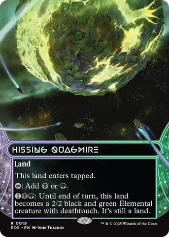 Hissing Quagmire (0019) (Borderless) (Stellar Sights) Near Mint Foil