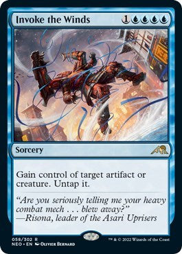Invoke the Winds (Kamigawa: Neon Dynasty) Near Mint Foil