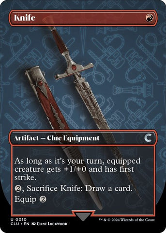 Knife (Borderless) (Ravnica: Clue Edition) Near Mint