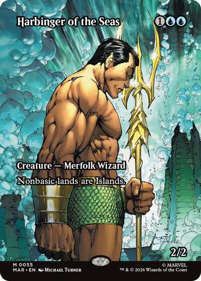 Harbinger of the Seas (Borderless) (Marvel Eternal-Legal) Near Mint Foil