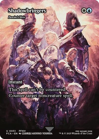 Shadowbringers - Dovin's Veto (Showcase) (Universes Beyond: FINAL FANTASY: Through the Ages) Near Mint