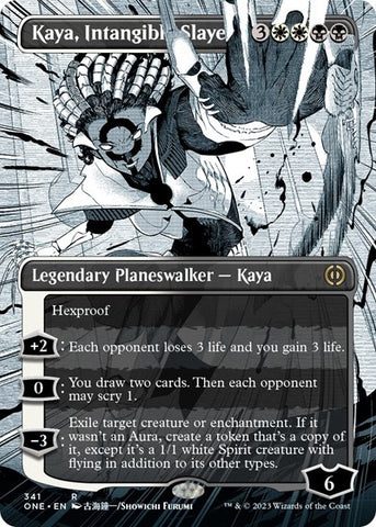 Kaya, Intangible Slayer (Borderless) (Phyrexia: All Will Be One) Near Mint