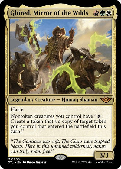 Ghired, Mirror of the Wilds (Outlaws of Thunder Junction) Near Mint Foil