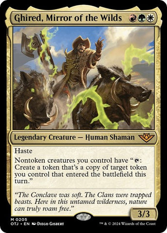 Ghired, Mirror of the Wilds (Outlaws of Thunder Junction) Near Mint Foil