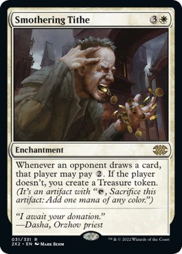 Smothering Tithe (Double Masters 2022) Medium Play Foil