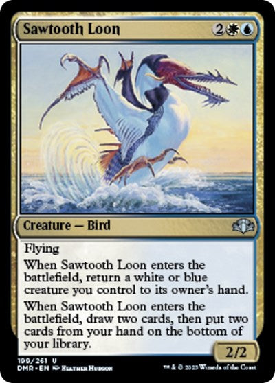 Sawtooth Loon (Dominaria Remastered) Light Play Foil
