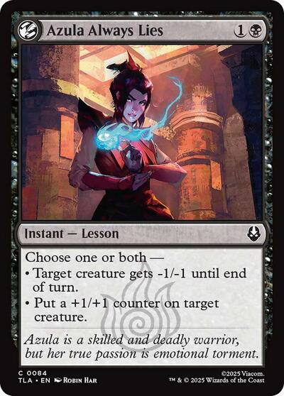 Azula Always Lies (Avatar: The Last Airbender) Near Mint Foil