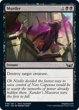 Murder (Streets of New Capenna) Near Mint Foil