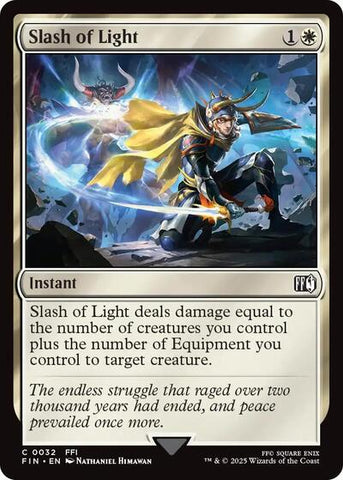 Slash of Light (Universes Beyond: FINAL FANTASY) Near Mint Foil
