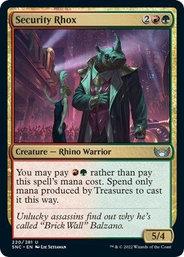 Security Rhox (Streets of New Capenna) Near Mint Foil