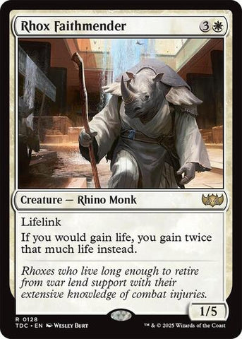 Rhox Faithmender (Commander: Tarkir: Dragonstorm) Near Mint