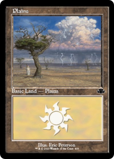 Plains (403) (Retro Frame) (Dominaria Remastered) Near Mint Foil
